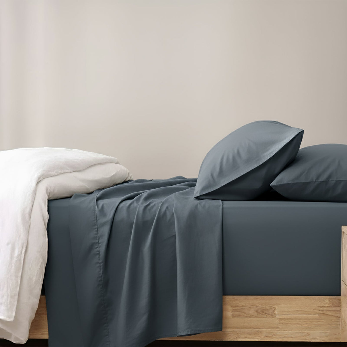 Egyptian Cotton Sheet Set Steel Blue