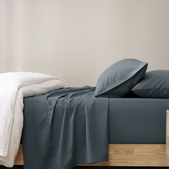 Egyptian Cotton Sheet Set Steel Blue