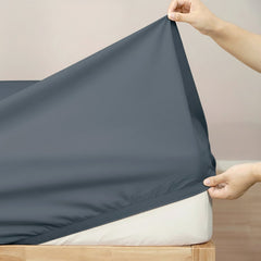 Egyptian Cotton Sheet Set Steel Blue