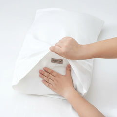 Egyptian Cotton Fitted & Pillow Case Set White - No Flat Sheet