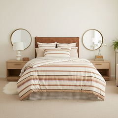Kids William Stripe Cotton Quilt Cover Set