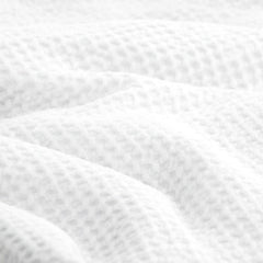 Boronia Stone Washed Cotton Waffle Comforter Set Ivory