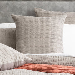 Celeste Cotton Waffle Quilt Cover Set Charcoal