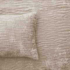 Blake Velvet Coverlet Set Nude