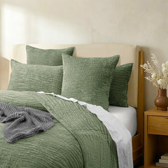Blake Velvet Coverlet Set Military