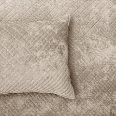 Archie Cross Stitch Velvet Coverlet Set Nude