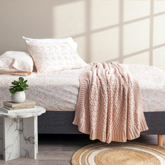 Kids Flannelette Egyptian Cotton Fitted & Pillowcase Set Bloomsbury
