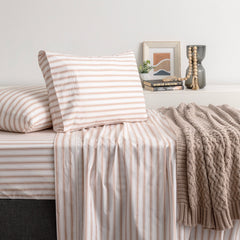 Oxford Patterned Organic Cotton Sheet Set