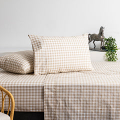 Brooke Patterned Organic Cotton Sheet Set