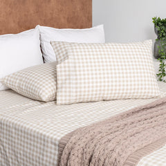 Brooke Patterned Organic Cotton Sheet Set