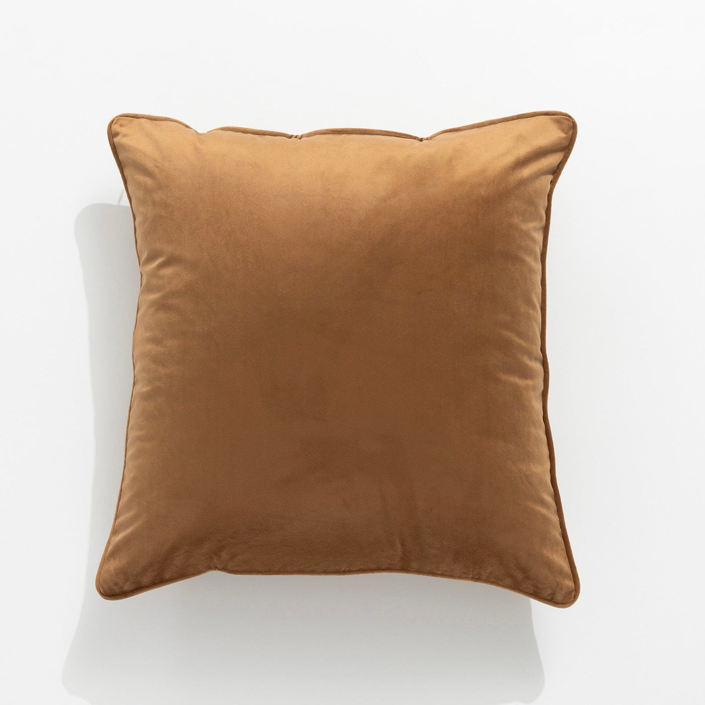 Icon Velvet Cushion Mustard Tan 50 x 50 cms