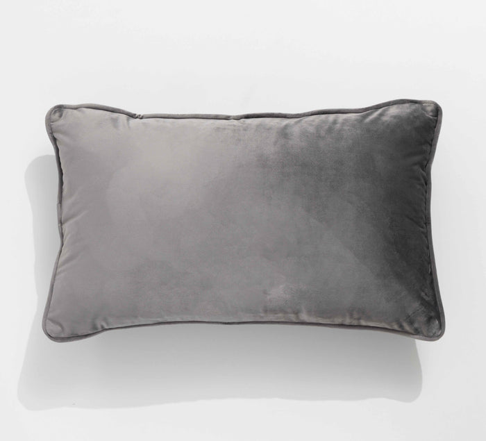 Icon Velvet Cushion Steel 30 x 50 cms