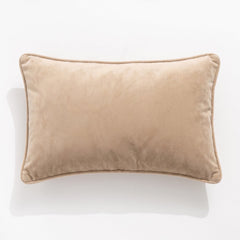 Icon Velvet Cushion Beige 30 x 50 cms