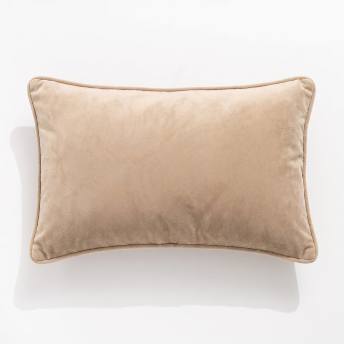Icon Velvet Cushion Beige 30 x 50 cms