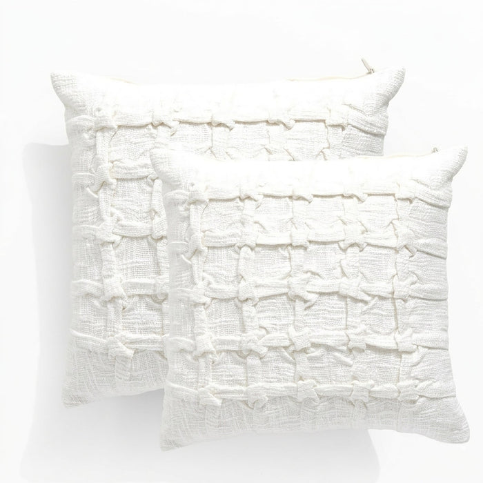 Leiden Cotton Cushion Twin Pack 50 x 50 Cms