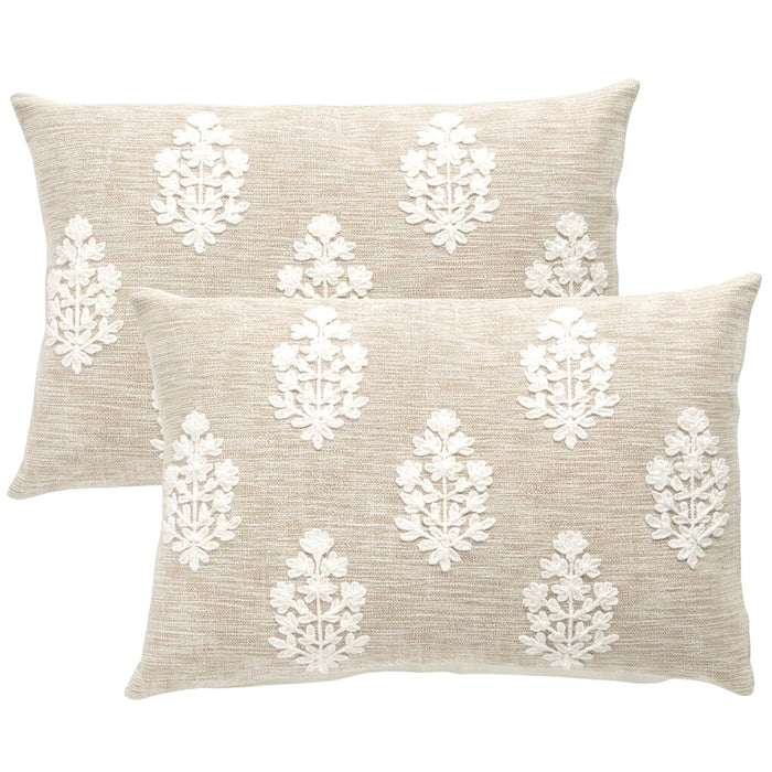 Mirabella Cotton Cushion Twin Pack 35 x 50 Cms