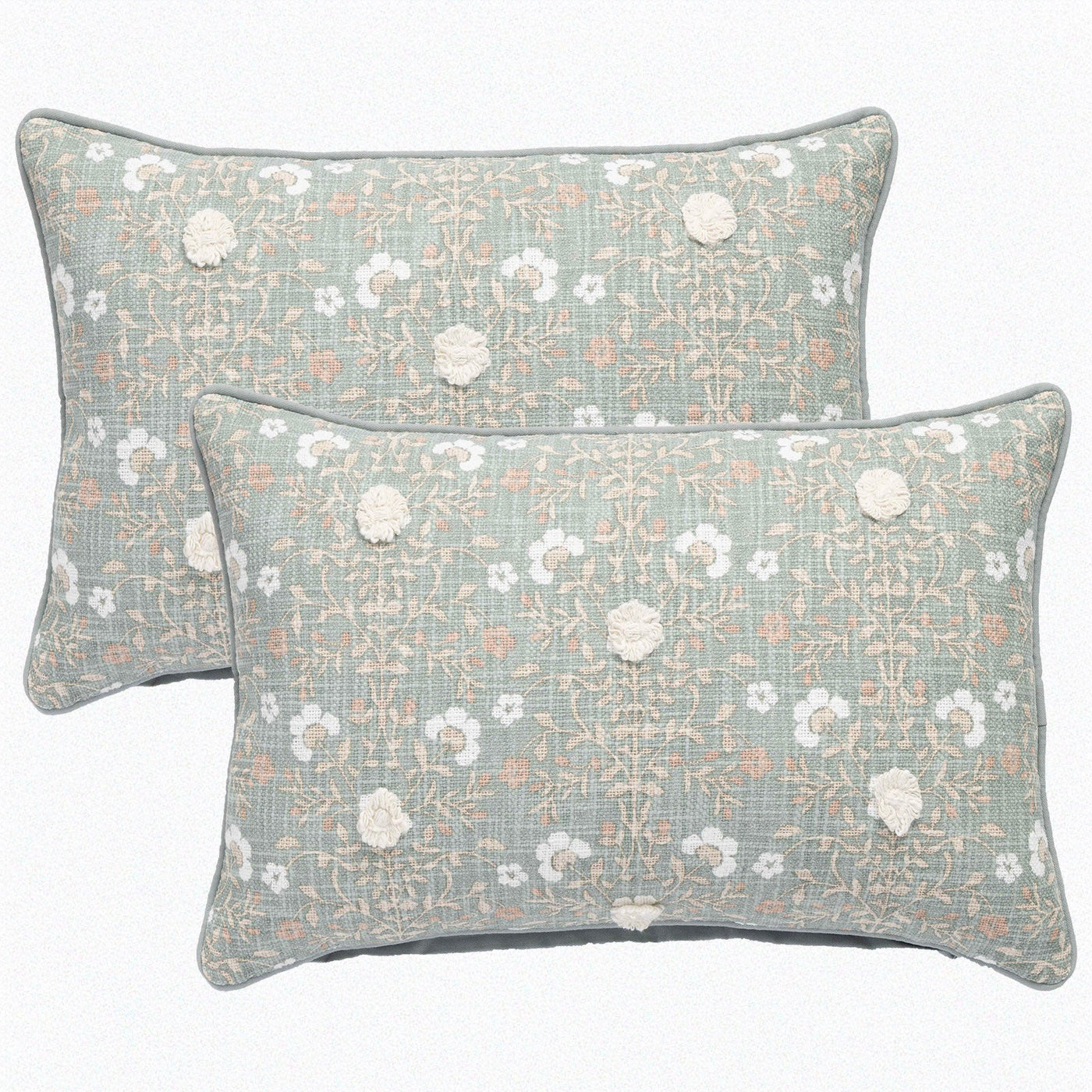 Claudia Cotton Cushion Twin Pack 35 x 60 Cms