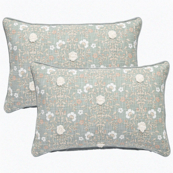 Claudia Cotton Cushion Twin Pack 35 x 60 Cms