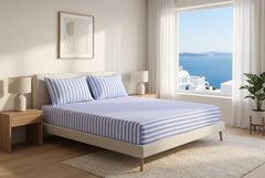 Coastal Bliss Pure Cotton Fitted Sheet Combo