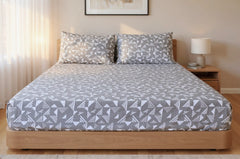 GeoAbstract Pure Cotton Fitted Sheet Combo
