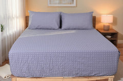 Hobart Mist Pure Cotton Fitted Sheet Combo