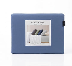 Egyptian Cotton Sheet Set Steel Blue