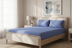 Dot Matrix Pure Cotton Fitted Sheet Combo
