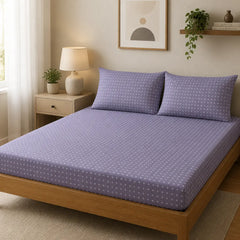 Hobart Mist Pure Cotton Fitted Sheet Combo