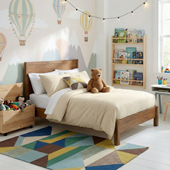 Kids Vintage Washed Quilt Cover Set Stone