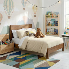 European Vintage Cotton Quilt Cover Set Stone