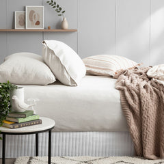 Jersey Knit Fitted Sheet Organic Cotton Ecru - No Flat Sheet