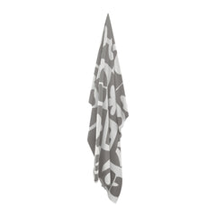 Abstract Knitted Throw 130 x 170 cm Taupe & Ivory