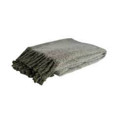 Alba Faux Mohair Throw 130 x 170cm Sage Green