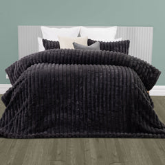 Arna Comforter Queen Charcoal