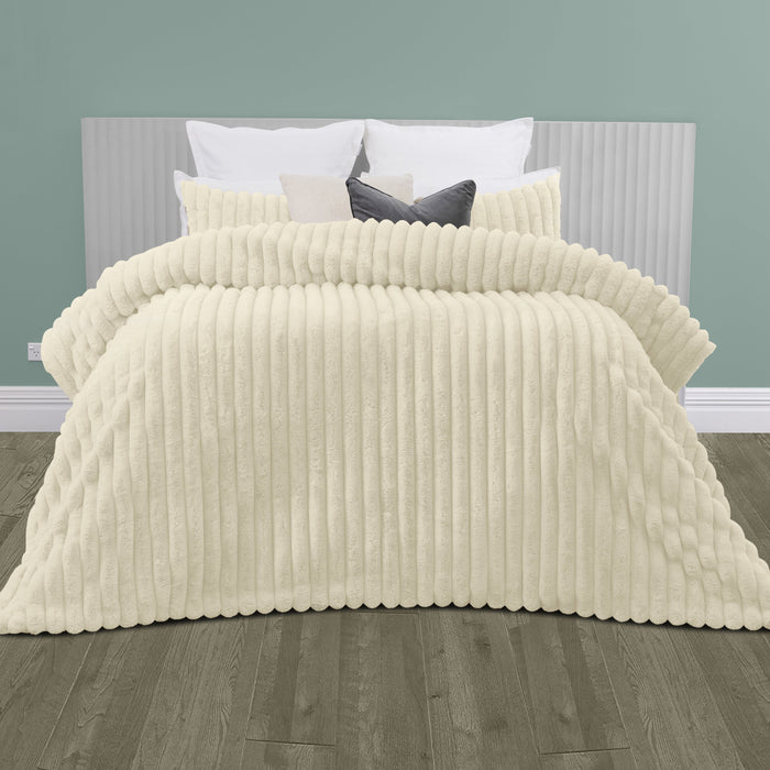 Arna Comforter Queen Ivory