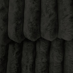 Arna Fleece Comforter King 255x240cm + 2 Pillowcases 48x73cm Black