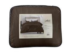 Arna Fleece Comforter King 255x240cm + 2 Pillowcases 48x73cm Chocolate