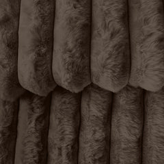 Arna Fleece Comforter Queen 240x240cm + 2 Pillowcases 48x73cm Chocolate