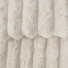 Arna Fleece Comforter Queen 240x240cm + 2 Pillowcases 48x73cm Coconut Milk