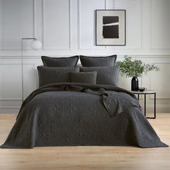 Asher Jacquard Coverlet Set Grey