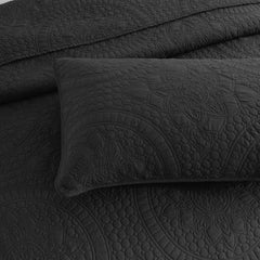 Asher Jacquard Coverlet Set Grey