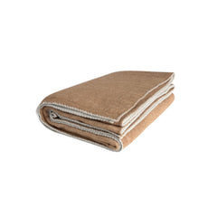 Atelier Blanket Throw 130 x 180cm Brown & White