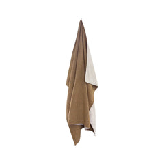 Atelier Blanket Throw 130 x 180cm Brown & White