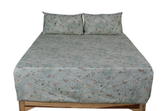 Ivy Bloom Pure Cotton Fitted Sheet Combo