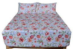 Floral Reverie Pure Cotton Fitted Sheet Combo