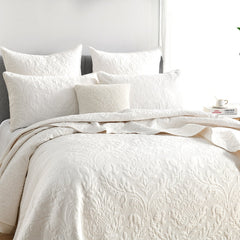 Berlin Jacquard Coverlet Set Stone