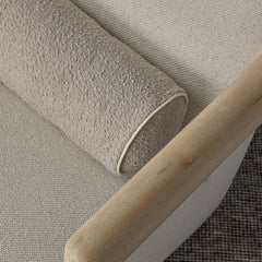 Brooklyn Bolster Boucle Cushion 60 x 18cm Dia Milky Coffee