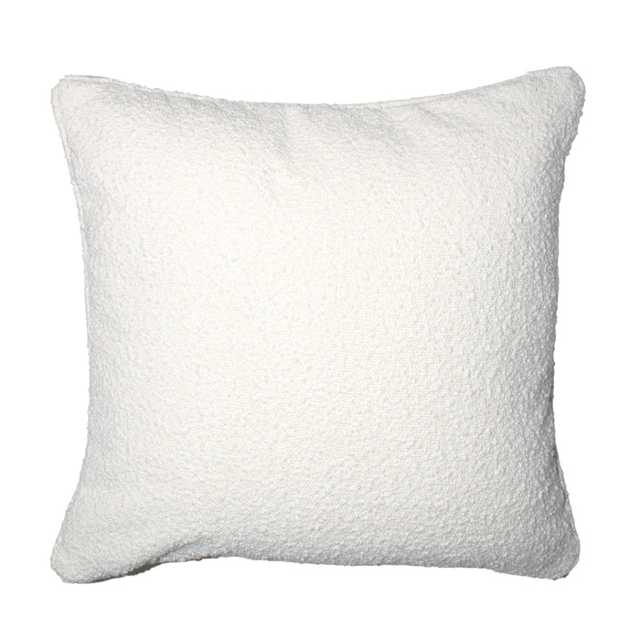 Brooklyn Feather Filled European Boucle Cushion 60 x 60cm White