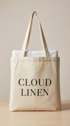 Cloud Linen Tote Bag