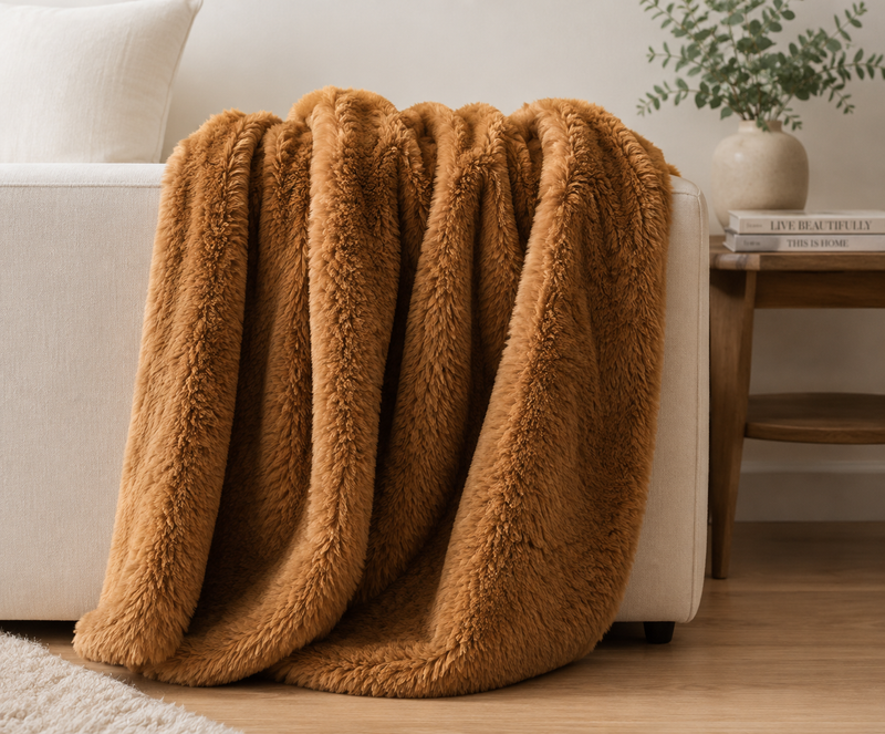 Faux Fur Throw